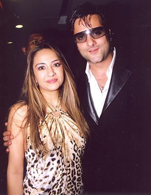 Fardeen Khan with wife Natasha Madhvani