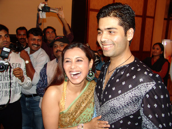 Rani Mukherjee with Karan Johar