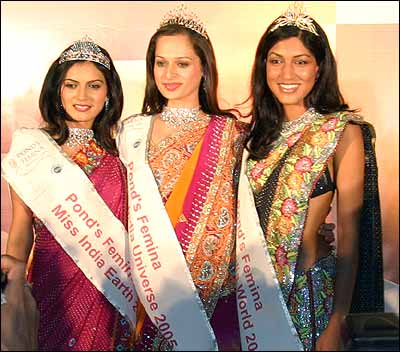 Winners of Ponds Femina Miss India Contest