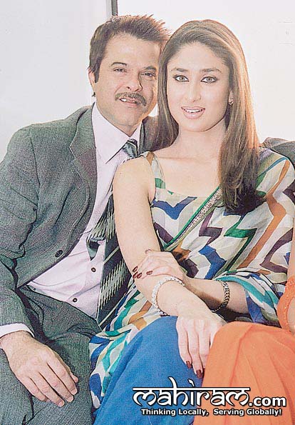Kareena Kapoor with Anil Kapoor