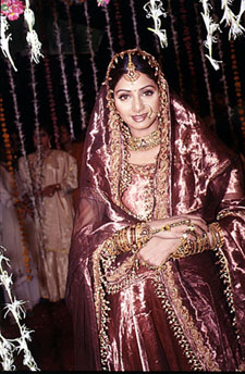 Sreedevi in a bridal outfit