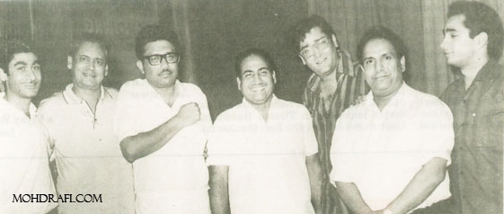 shankar with rafi datta and hasrat