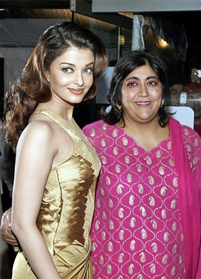 Aishwarya Rai with Gurinder Chadha