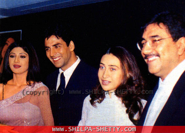 Karishma Kapoor, Akshay Kumar, Shilpa Shetty