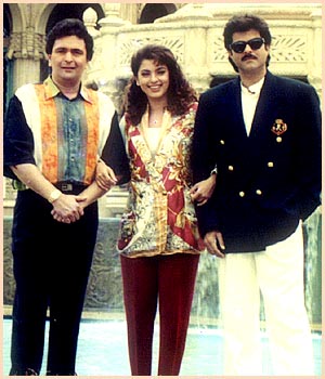 Juhi Chawla and Rishi Kapoor, Anil Kapoor