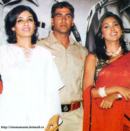 Raveena, Akshay Kumar, Lara Dutta