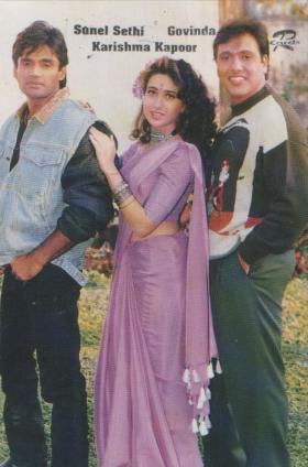Karishma Kapoor and Govinda, Sunil Shetty