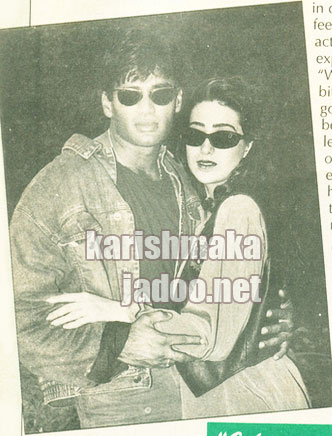 Karishma Kapoor and Sunil shetty