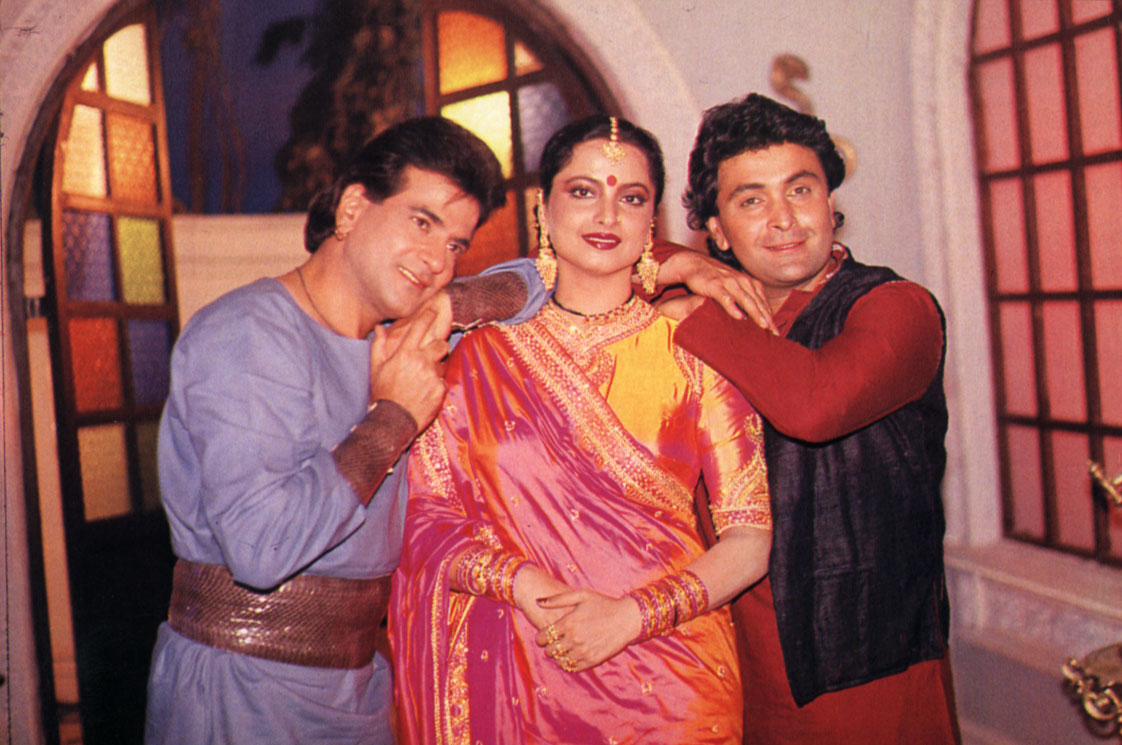 Rishi Kapoor and Jeetendra, Rekha