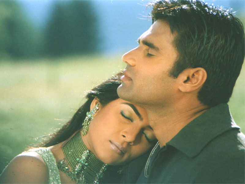 Sunil Shetty with Sushmita