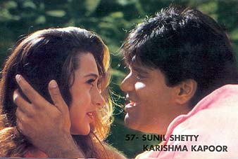 Karishma Kapoor and Sunil Shetty