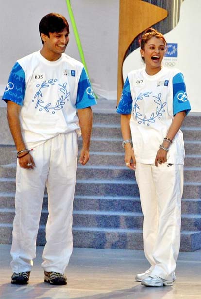 Aishwarya Rai and Vivek