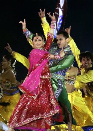Rani performing at the Common Wealth Games Ceremony