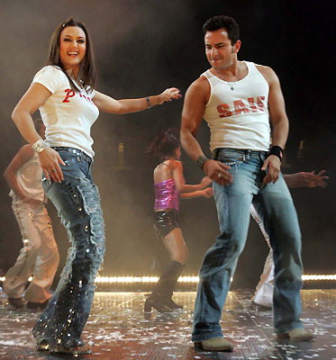 Preity performing with Saif