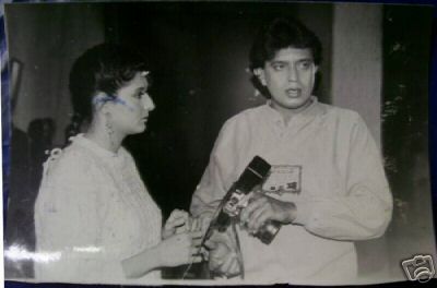 Dada with Sangeeta Bijlani