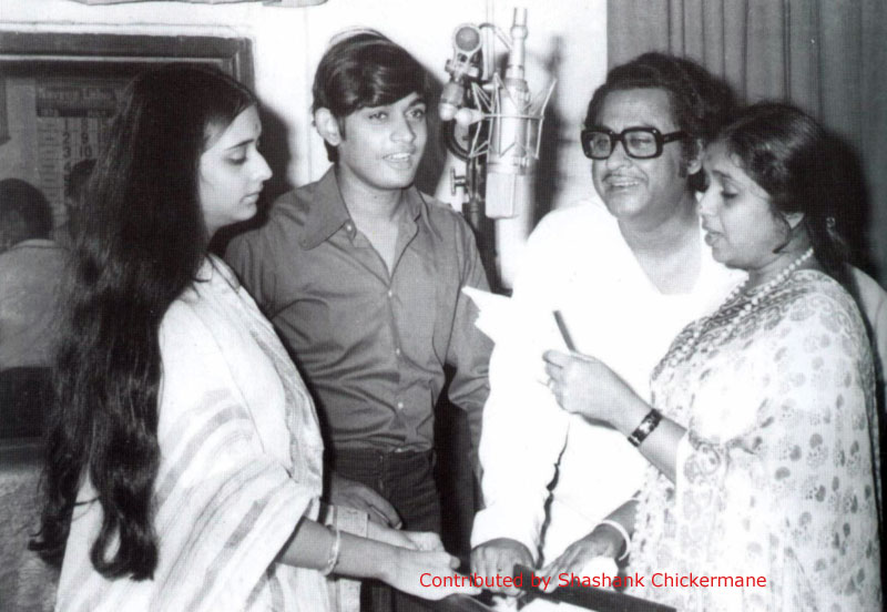 With Amit, Asha, Kishore (Contributed by Shashank Chickermane)