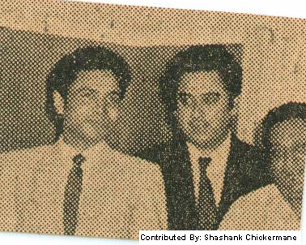 Kishore, with Bhagwan and another actor (Contributed by Shashank Chickermane)