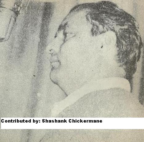 Mukesh recording a song