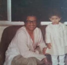 Kishoreda with his son Sumeet