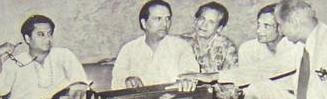Kishoreda with Shankar, Hasrat & others