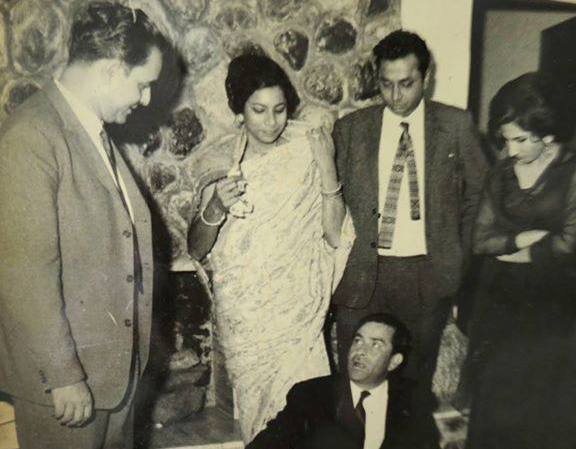 Mukesh with Rajkapoor & others in the function