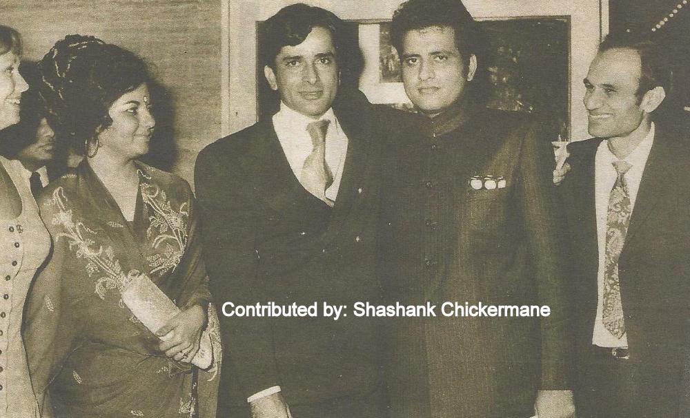 Kalyanji with Shashi Kapoor, Manoj Kumar & others