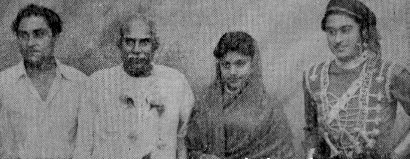 Kishoreda with his wife Ruma Devi, father & elder brother Ashok Kumar