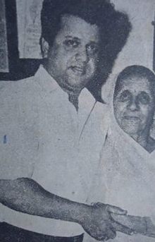 Jaikishan with his mother