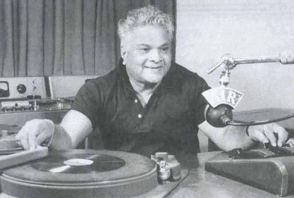 Vasant Desai in the Radio Studio