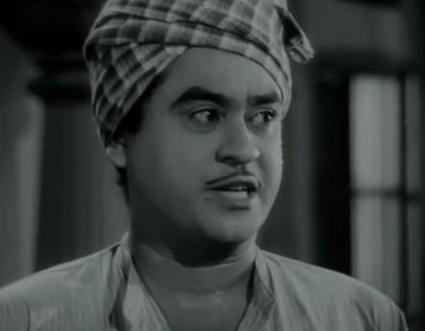 Kishore Kumar in a film scene