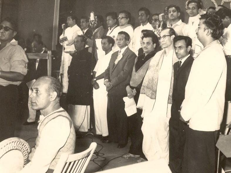 SD Burman with Naushad, N Dutta, Anandji & others in the function