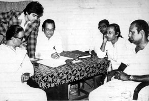 Hemantda with others