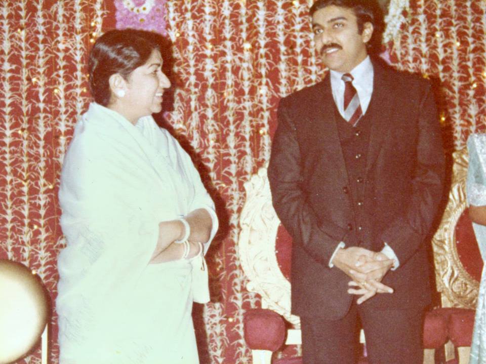 Lata with Sanjeev Kohli