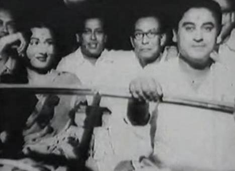 Kishoreda with Madhubala, SDBurman & others