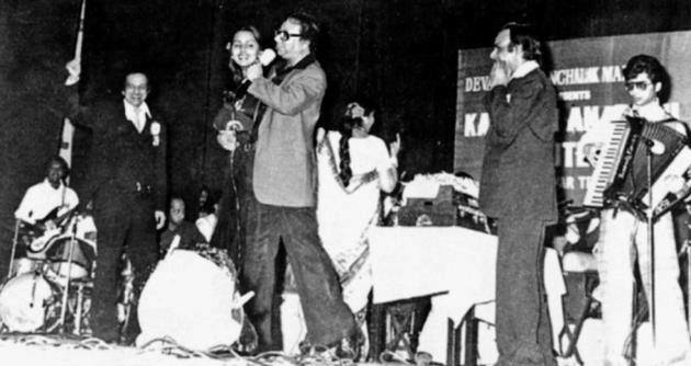 RDBurman singing in Kalyanji Anandji Nites