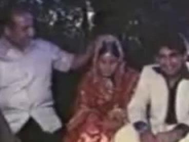 Rafi giving blessings to his daughterinlaw & his son in their wedding ceremony
