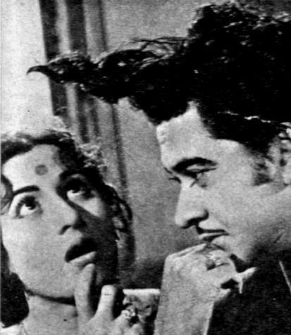 Kishoreda with Madhubala in the film scene