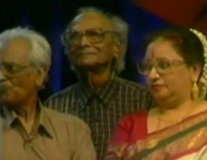 Naushad with Anilbiswas & Parveen Sultana in a program