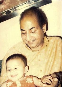 Mohd Rafi with his grand son