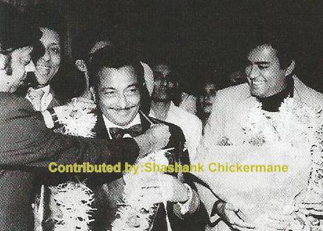 Madan Mohan with Sanjeev Kumar, Chandrasekhar & others