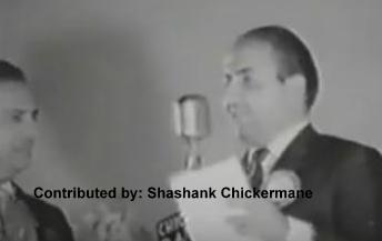 Mohd Rafi singing in a concert with Shankar