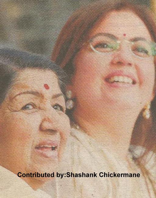 Lata Mangeshkar with Mrs.Ambani