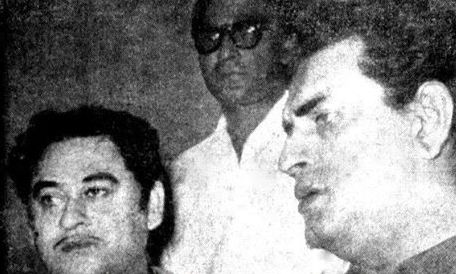Kishoreda with Satyajit Ray & others in the recording studio
