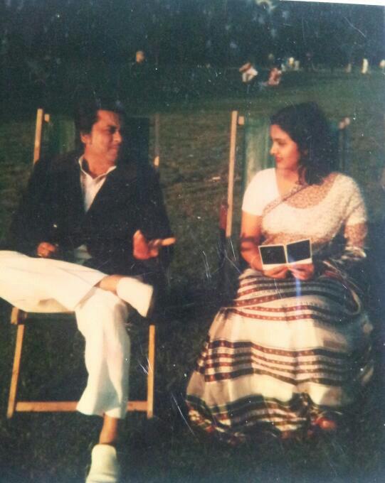 Kishore Kumar with wife Leena Chandavarkar