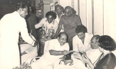 Mohd Rafi with his family meeting Sri Lankan President Jayawardene & others in Srilanka