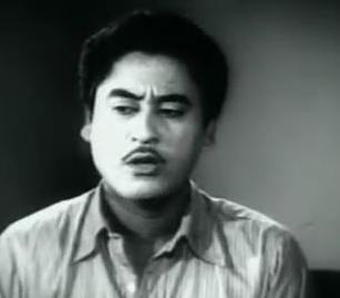 Kishoreda singing in a film scene