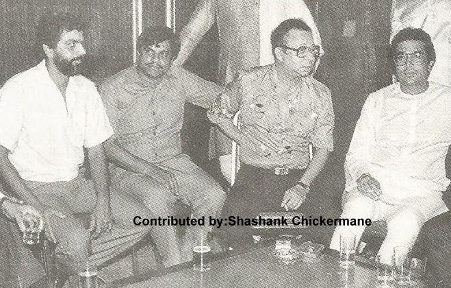 RD Burman with Rajesh Khanna & others