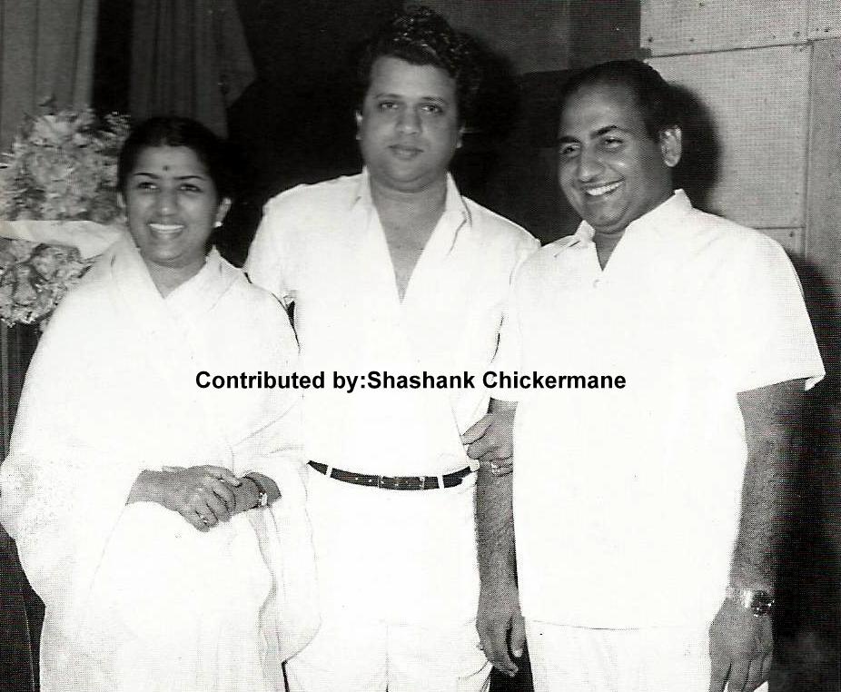 Mohd Rafi with Jaikishan & Lata Mangeshkar