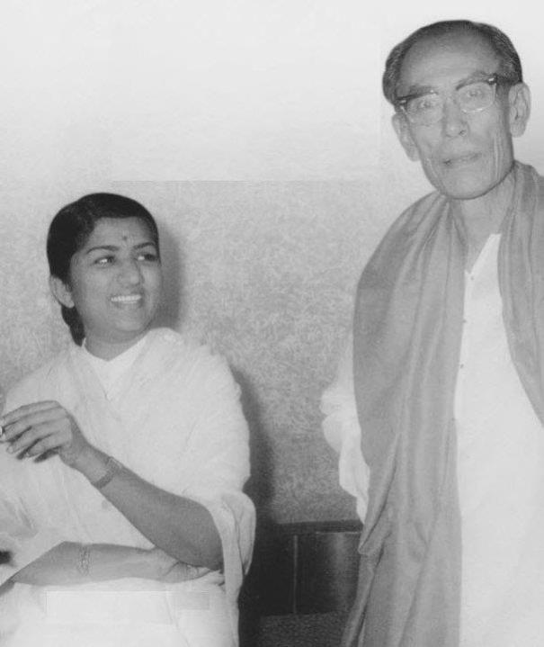 Lata Mangeshkar with SD Burman