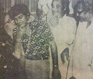 Kishoreda with his brother Ashok Kumar, son Amit & other family members.